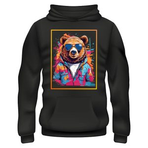 Grizzly Mode Hoodie – Black