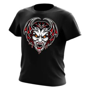 Bloody Vampire Graphic Tee - Black