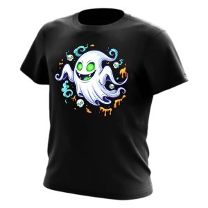 Spooky Ghost Tee - Black